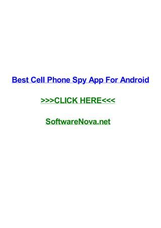 What Is the Best Cell Phone Spyware